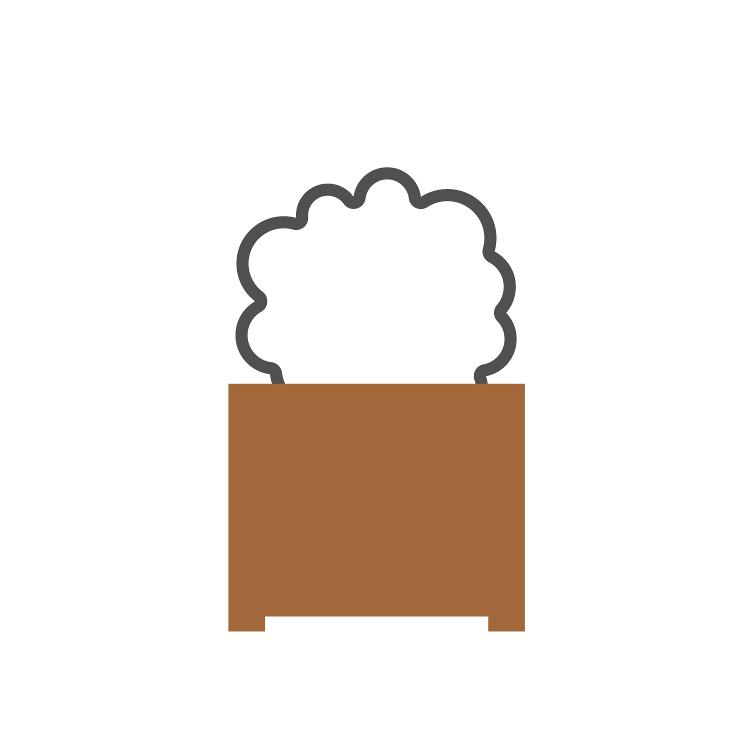  Jardinieră din oțel Corten