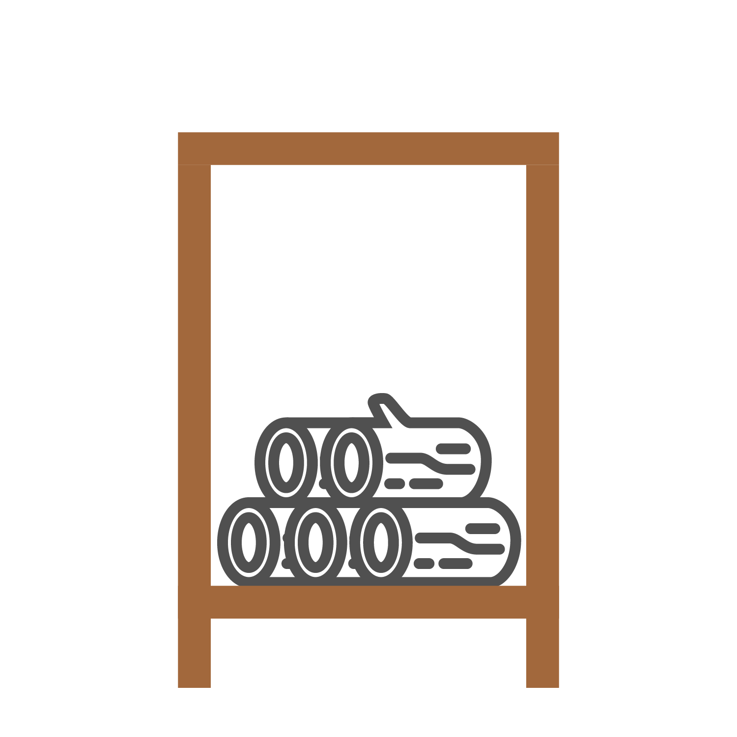  Depozit de lemne din oțel Corten