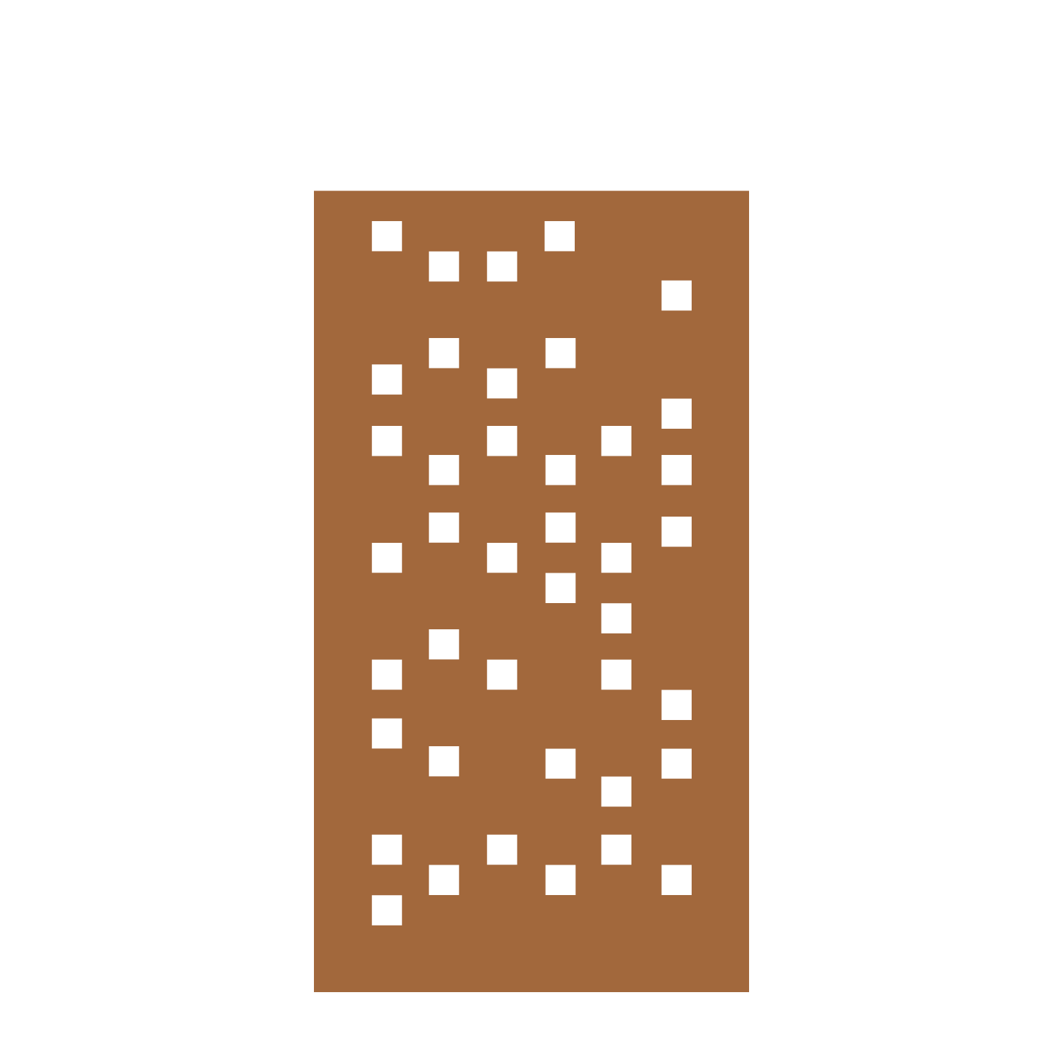  Paravan de confidențialitate din oțel Corten