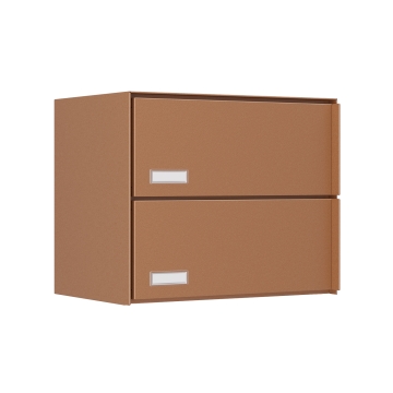 Cutie poștală dublă Oslo, aspect rugină