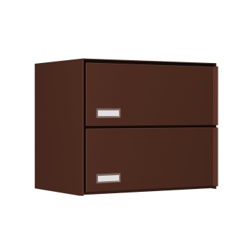 Cutie poștală dublă Oslo, maro