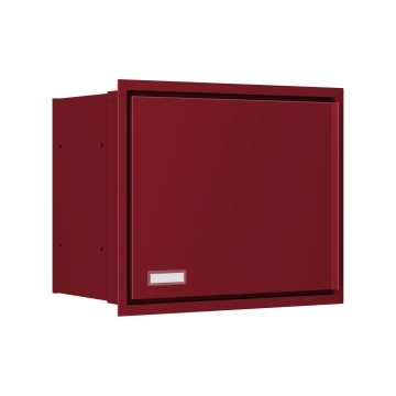 Cutie poștală încorporabilă Stockholm, de culoare roșie.