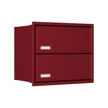 Cutie poștală încorporabilă Stockholm pentru Două persoane, roșie