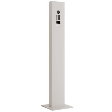 Interfon cu picior și placă de bază inclusă Smart Doorbird D1101V, culoare alb.