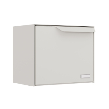 Cutie poștală Amsterdam cu compartiment pentru colete, albă.