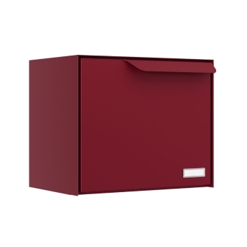 Cutie poștală Amsterdam, roșie, cu compartiment pentru colete.