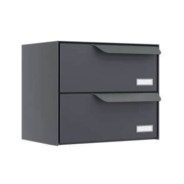 Cutie poștală Amsterdam pentru doi, antracit.