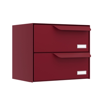 Cutie poștală dublă Amsterdam, roșie.