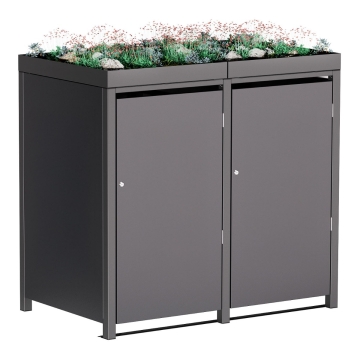 Container de gunoi Tilda pentru 2 containere de 240L, antracit.
