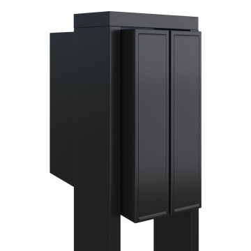 Cutie poștală dublă Flag, negru