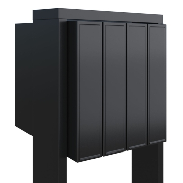 Cutie poștală Flag for Four, neagră