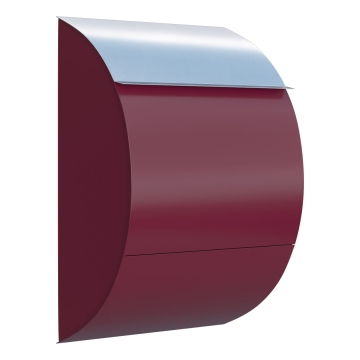 Cutie poștală Jumbo roșie, cu clapetă din inox