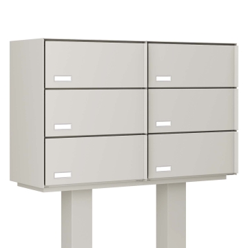 Cutie poștală model Copenhaga pentru șase, albă | V