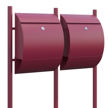 Cutie poștală dublă Sunshine Roșu