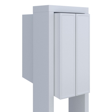 Cutie poștală dublă Flag for Two, albă