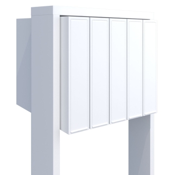 Cutie poștală Flag for Five, albă