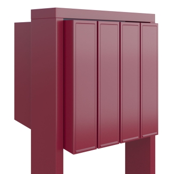 Cutie poștală multiplă Flag pentru patru locatari