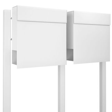 Cutie poștală dublă Manhattan, albă.