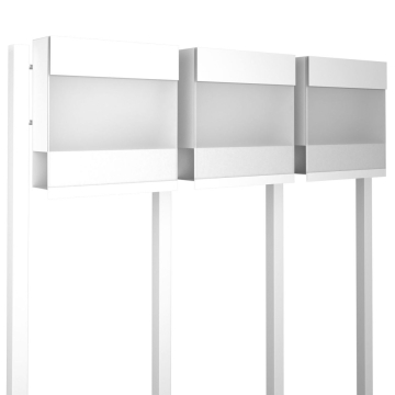 Cutie poștală triplă Manhattan Special White, albă