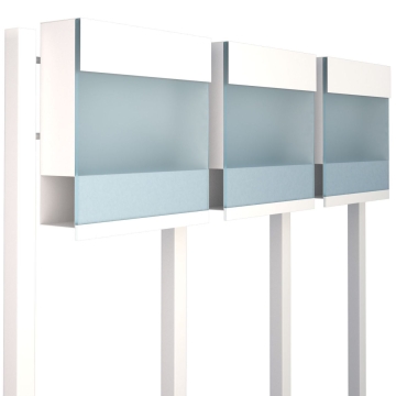 Cutie poștală Manhattan Special Blue pentru trei, albă