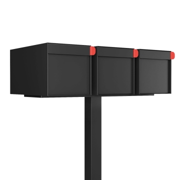 Cutie poștală americană Big Americano for Three, negru.