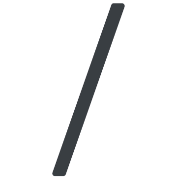 Număr de casă autoadeziv "Slash" - 152 mm, antracit