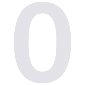 Numărul casei ''0'' Alb