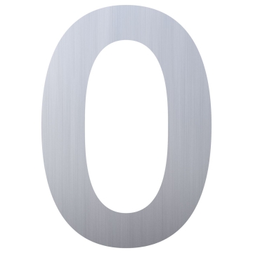 Număr casă ''0'' inox