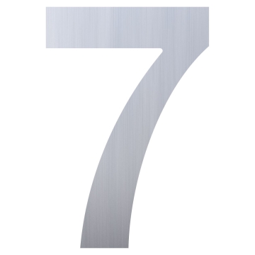 Număr casă ''7'', inox