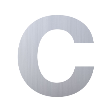 Număr casă "c", inox