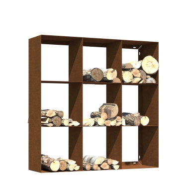 Depozit lemne Perino, suport pentru lemne de foc, adăpost lemne pentru șemineu.