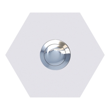 Sonerie hexagonala, albă