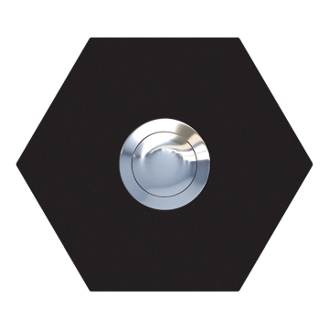 Sonerie hexagonală neagră.