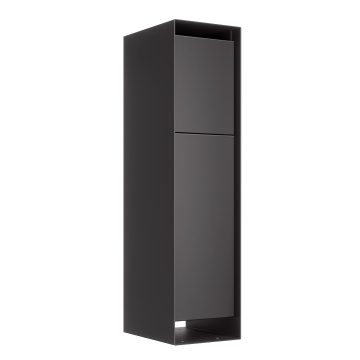 Cutie poștală colete Brixen Negru | Ridicare din spate