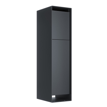 Cutie poștală colete Brixen Antracit | preluare din spate