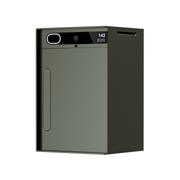 Cutie poștală inteligentă pentru colete Baby Custo - Măsliniu - Negru