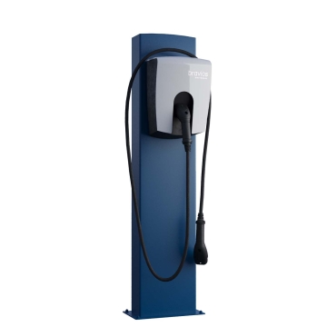 Suport universal FlexiMount pentru stație de încărcare, cu placă de bază, albastru.