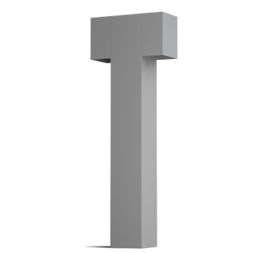 Lumină exterioară - Stâlp de iluminat pentru alei "Maxi Thor", gri metalizat