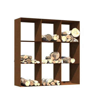 Depozit lemne Perino, suport pentru lemne de foc, adăpost lemne pentru șemineu.