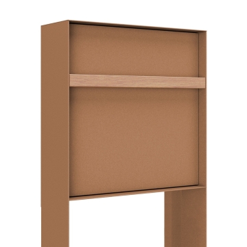 Cutie poștală Oxford, aspect rugină, cu mâner din lemn.