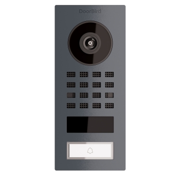 Interfon de exterior Smart-ON Doorbird D1101V Antracit, aplicat pe perete
