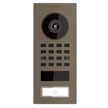 Interfon de exterior inteligent Smart-ON Doorbird D1101V, bej-gri
