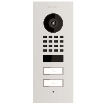 Interfon de apartament incastrabil Smart-IN pentru două familii Doorbird D1102V Alb