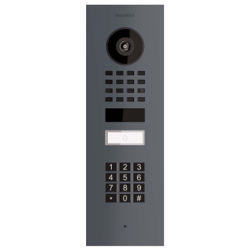 Videointerfon de exterior încastrat Smart-IN Doorbird D1101KV cu modul tastatură, antracit.