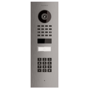 Videointerfon încastrat Smart-IN Doorbird D1101KV cu modul tastatură, inox.