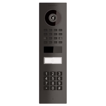 Interfon de exterior Smart-ON Doorbird D1101KV cu modul tastatură, negru grafit.