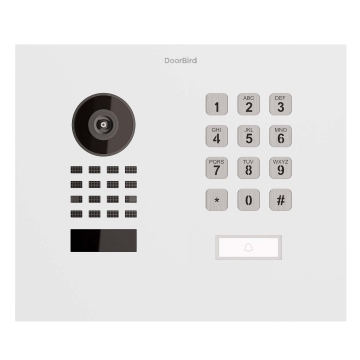 Interfon de ușă încastrat Smart-IN WideScope Doorbird D1101KH cu modul tastatură, alb.