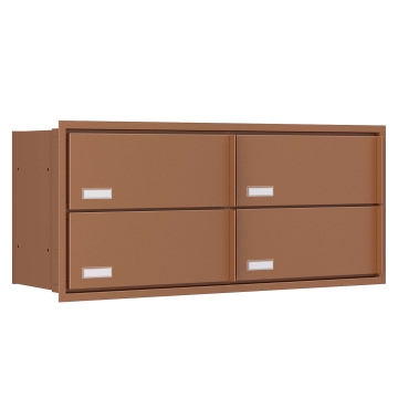 Cutie poștală încorporabilă Stockholm for Four, aspect rugină.