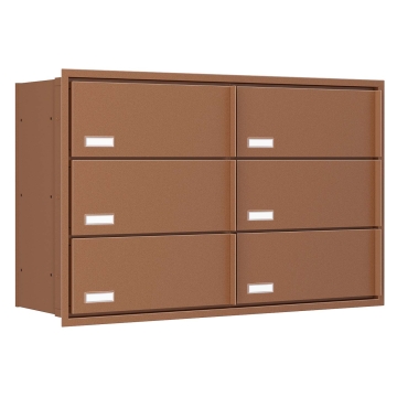 Cutie poștală încorporabilă Stockholm for Six, aspect rugină.