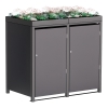 Container de gunoi Tilda pentru 2 containere de 240L, antracit.